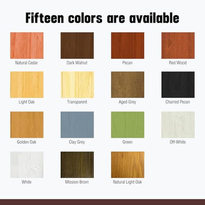 Charred Pecan Advanced 5 Gallon Wood Sealant & Finish | Enhances Wood Grain | Flexible, Crack-Resistant Coat for Inside/Outside Terrace and Fence,Planting Boxes,Non-Toxic Environmentally Friendly - color: Charred Pecan, size: 5 Gallon