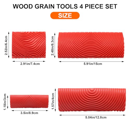 Wood Graining Tool Wood Grain Paint Tool 4 Pieces