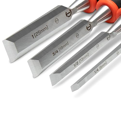 Crescent 4 Piece Wood, 1/4", 1/2", 3/4"", 1" Chisel - CWCHS4 - style: 4 Piece