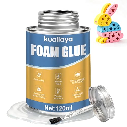 120ml Foam Glue, Foam Glue with Brush Cap, Foam Adhesive