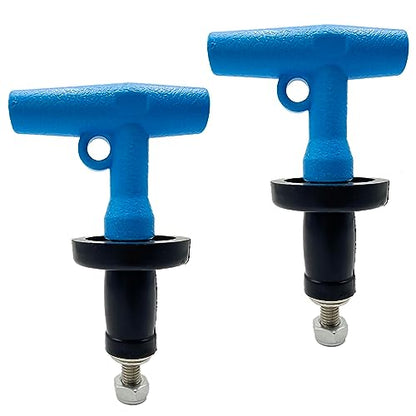 2PCS Mechanical Test, Seal & Clean-Out Pipe Plug - 1 to 1-5/16 in - size: 1 to 1-5/16 in (Pack of 2)