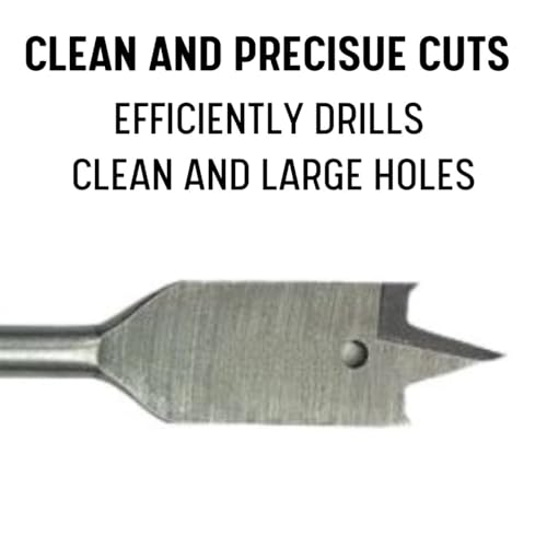 Drill America 3/8" X 6" Spade/Paddle Drill Bit for Wood - size: 3/8 in, style: 6"