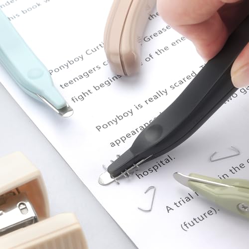 ZZTX 5 Pack Professional Magnetic Staple Remover Puller - color: 5 Pack-dark Gray/Blue/Green/Apricot/Purple