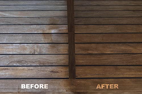 EcoDecors Teak Oil & Wood Cleaner Kit, 24 oz Teak Care & Protect Set - style: Teak Oil- Cleaner Combo