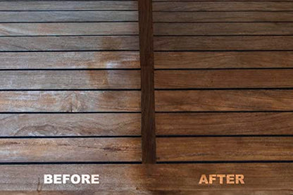 EcoDecors Teak Oil & Wood Cleaner Kit, 24 oz Teak Care & Protect Set - style: Teak Oil- Cleaner Combo