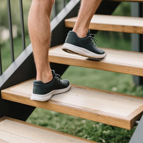 LadyRosian Outdoor Stair Treads Non Slip 10-Pack Clear 6" x 24" - Weather Resistant Adhesive Heavy Grip Tape - Waterproof Anti Skid Strips - color: Clear, size: 6" x 24"