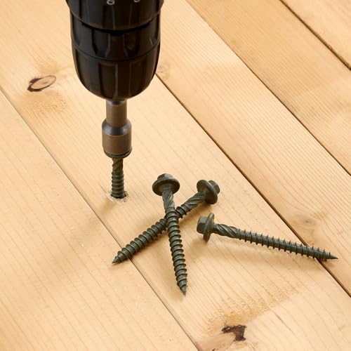 100 PCS #14X2-1/2” Heavy-Duty Timber Screws Exterior Structural Screw - size: #14x2-1/2"