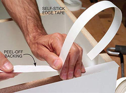 EDGE SUPPLY EASYEDGE Cherry 15/16 inch X 250 ft roll of Plywood Edge Banding – Peel and Stick Strong Adhesive, Easy Application – Real Wood Veneer Edging for Furniture Restoration. Made in USA - size: 15/16 inch X 250 ft