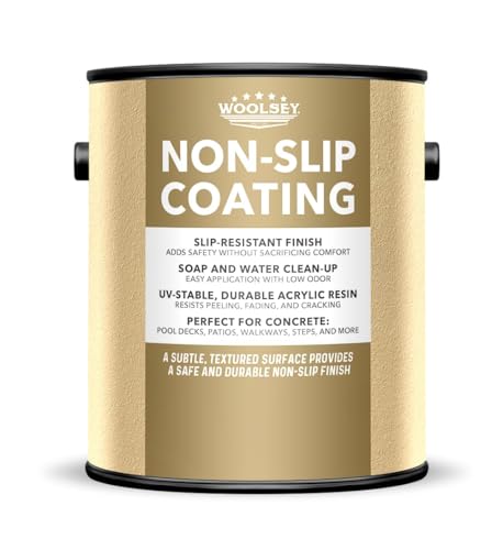 WOOLSEY Non-Slip Concrete Coating, Honey Sand, 1 Gallon - color: Honey Sand
