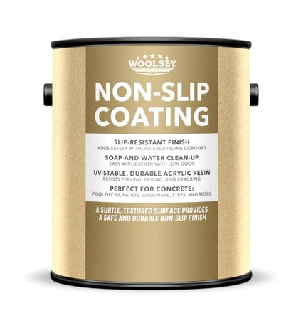 WOOLSEY Non-Slip Concrete Coating, Honey Sand, 1 Gallon - color: Honey Sand