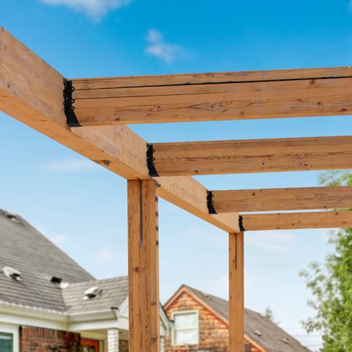 16 Pack 2x8 Joist Hanger Face Mount 20 Gauge Steel Deck Roof Framing Tie - size: 16 PCS, style: 2''X8''