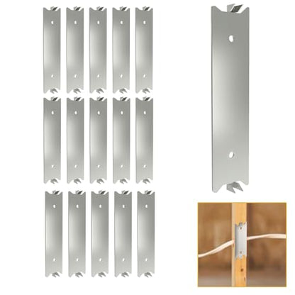 Nail Plates for Wood Studs, 1.5 x 6 Inch Sharp Pointed Prongs, Cable Wire Protector Plate, Anti-Nail Protection Plate Shield, Protecting Plumbing and Wiring, Iron Galvanized (6in-30pcs) - color: 6in-30pcs