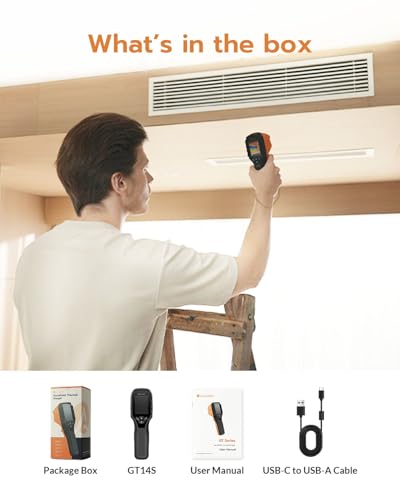 GT14S Thermal Imaging Camera with Edge Enhancement, Thermometer Mode