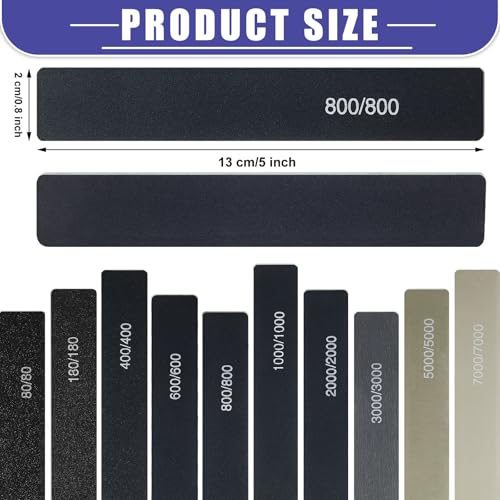 70 Pcs Sanding Sticks Plastic Model, Square, 80-7000 Grit - style: Square