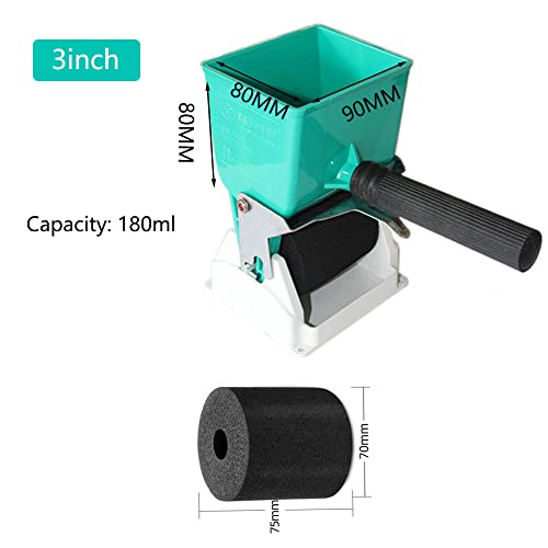 Portable Glue Applicator Roller Woodworking Glue Spreader Adjustable Applicator for Work Wooden DIY Coating (3 inch) - size: 3 inch