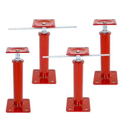 4 Pack House Floor Jacks 12" - 16" Height Range