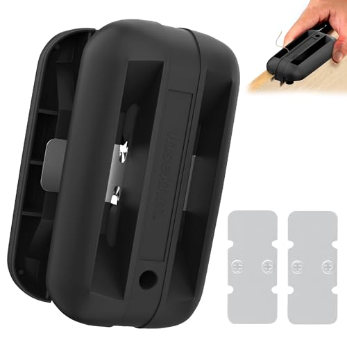 Edge Banding Trimmer,Tungsten Carbide Blades,Manual Woodworking Tool,Black - color: Black