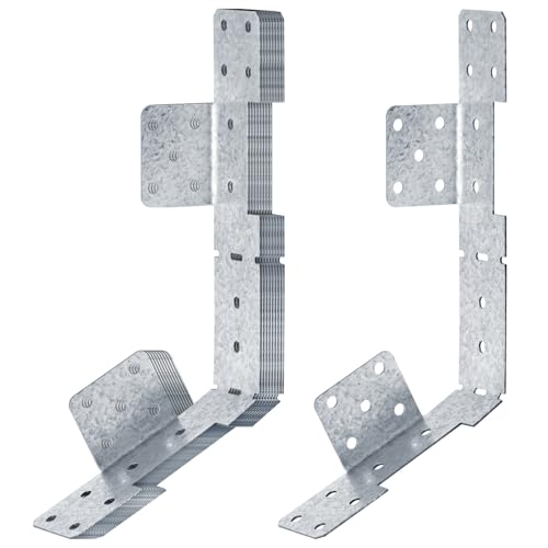 8 PCS Adjustable Stair-Stringer Hanger Connector, Deck Tie Strap Bracket