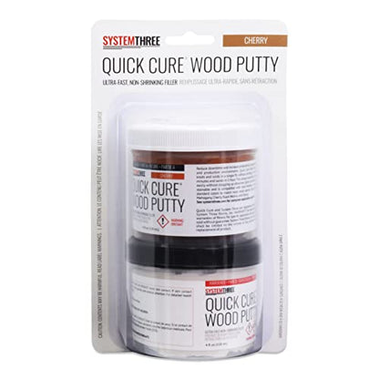 SYSTEMTHREE Quick Cure Putty, Red Oak, 8-oz Kit - color: Red Oak, size: 1 Count (Pack of 1)