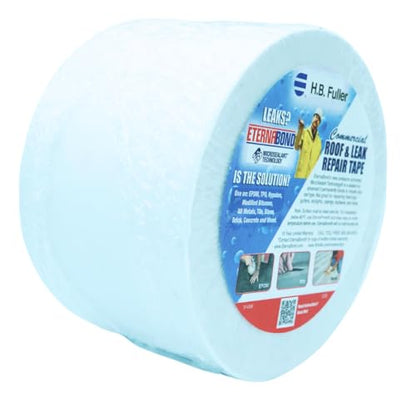 EternaBond RoofSeal White 4" x50' MicroSealant UV Stable RV Roof Seal Repair Tape | 35 mil Total Thickness - EB-RW040-50R - One-Step Durable, Waterproof and Airtight Sealant - color: White, size: 4" x 50'