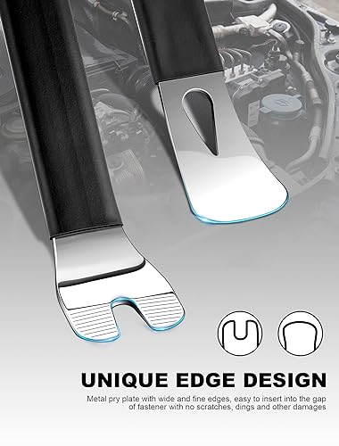 SARDVISA Metal Auto Trim Removal Tools, Stainless Steel, 2 Pack