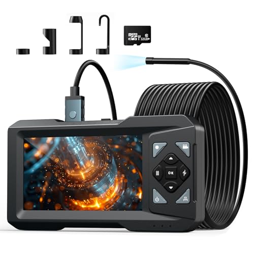 KIRFEIHT Endoscope Camera with Light - Industrial Borescope with 32GB Card - style: Single Lens