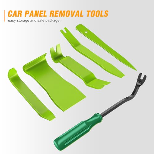GOOACC 6PCS Auto Trim Removal Tool Kit Green - color: 6pcs Trim Removal Tool Green