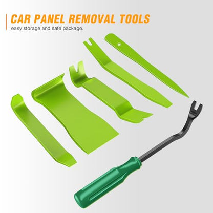 GOOACC 6PCS Auto Trim Removal Tool Kit Green - color: 6pcs Trim Removal Tool Green