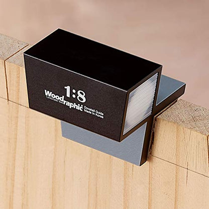 Dovetail Saw Guide Set – 1:8 & 45°/90° Magnetic Layout Tool for Joinery in Hardwood and Framing – CNC Aluminum Precision Marker for Woodworking Projects - size: Saw Guide - Set: 1:8 & 45°/90°