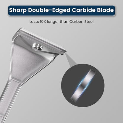 LU&MN Heavy-Duty Paint Scraper Tool with 2.0" Tungsten Carbide Blade - style: 2.0"Blade