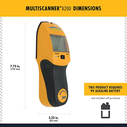 Zircon® MultiScanner™ A200 Stud Finder with Metal & Live Wire Detection - size: Center Finding, style: A200