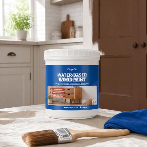 Wood Furniture Paint, Chocolate Brown, 32 fl oz - color: Chocolate Brown, size: 32 Fl Oz (Pack of 1)