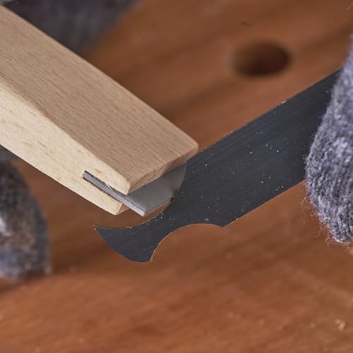 New Cabinet Scraper Cards and Cabinet Scraper Burnisher with 12 Piece Multi-Shaped Scraper Set Suitable for Various Small space and Small-Sized Tasks(HTCSCS13)