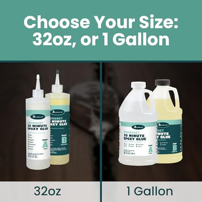 Alumilite Enviroset 30 Minute Epoxy Glue 32 Oz for Strong Bonding - size: 32 oz, style: 30 Minute