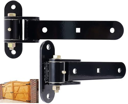 13" Heavy Duty Strap Gate Hinges,900LBS Load Capacity,Thickened Solid Steel - size: Large-R