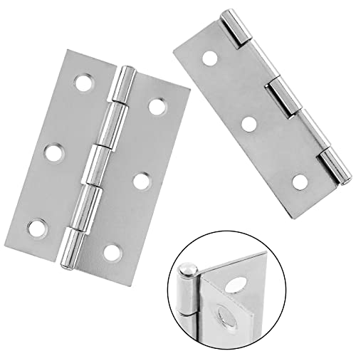 Murtenze 12 Pack Door Hinge, 2.5 Inch Silver - color: Silver, size: 2.5 Inch