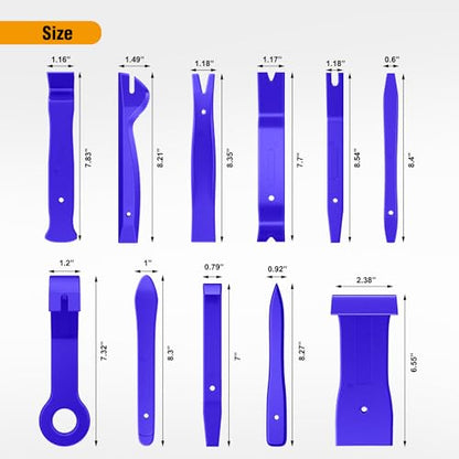 GOOACC 11PCS Auto Trim Removal Tool Kit Blue - color: 11PCS Trim Removal Tool Blue