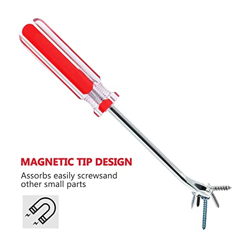 Uenhoy 3 Pcs U-Tip Tack Lifter Nail Staple Rivet Remover Tool 4" Rod - size: U-shape Elbow Head
