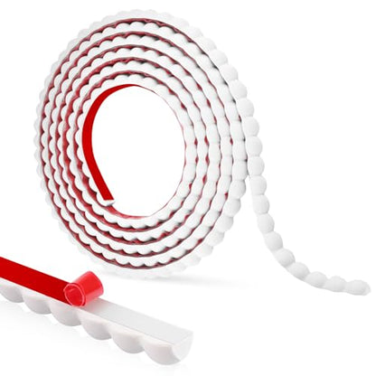 LSGCQ Flexible Molding Trim Peel and Stick Beaded Trim, White - color: White, size: 10mm/10ft
