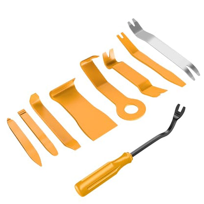 GOOACC 9PCS Auto Trim Removal Tool Kit Yellow - color: 9pcs Trim Removal Tool Yellow