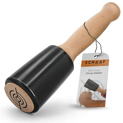 Schaaf Wood Carving Tools 15 oz Woodworking Mallet for Chisels & Gouges - color: Black