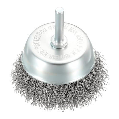 DTGN 2.5 Inch Wire Wheel Cup Brush for Drill with 1/4 Inch Round Shank