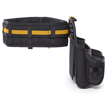 ToughBuilt ClipTech Series – 3-Piece Pro Framer Tool Belt Set, ClipTech™ Modular System with 2 Professional Pouches and Padded Belt, 1680D Heavy-Duty Construction (TB-CT-102-3P) - size: Pro Framer Rig (3 Piece)
