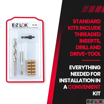 E-Z LOK Thread Repair Kit, 10-24 - size: 10-24, style: Brass