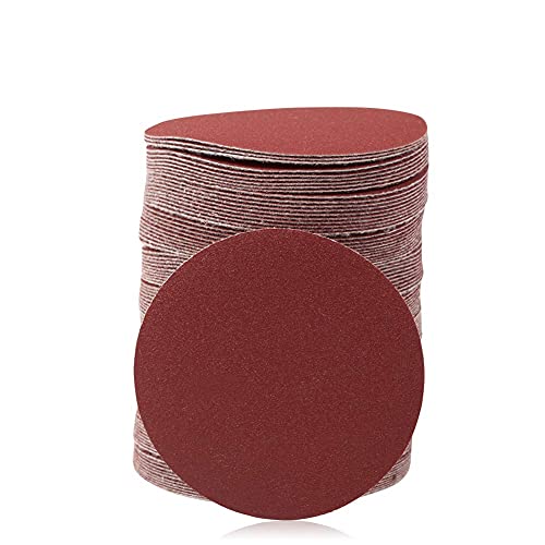 SPEEDWOX 100PCS 3" 240 Grit Sanding Discs, Hook and Loop No Hole Sandpaper - style: 240-Grit