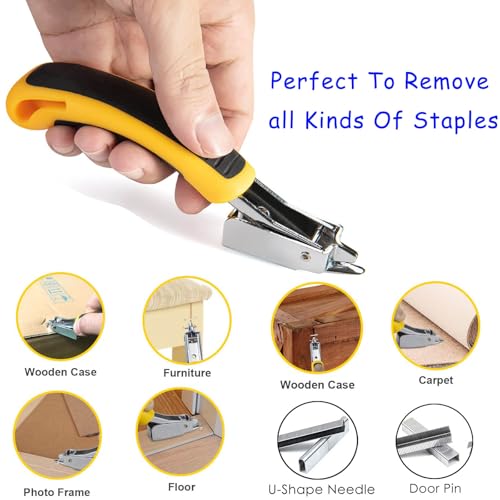 3pcs Upholstery Staple Remover Tool Includes Nail Puller Staples Puller and tack Remover,Nail Remove Tool for Removing Staples from Carpets Wooden Products Walls Boxes - color: A+0