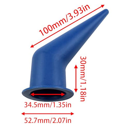 Lovelysp 6PCS Blue Sausage Gun Tips 3.93 Inch