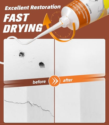 NINGOO Drywall Repair Kit,2 Pack Wall Repair Paste for Wall Holes & Cracks