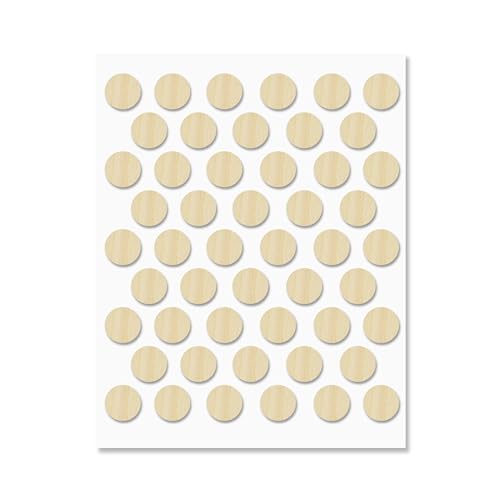 Self-Adhesive Screw Hole Stickers PVC Cover Caps Dustproof for Wooden Furniture Cabinet (50, Maple, 0.55 inch - 14 mm) - color: Maple, size: 0.55 inch - 14 mm