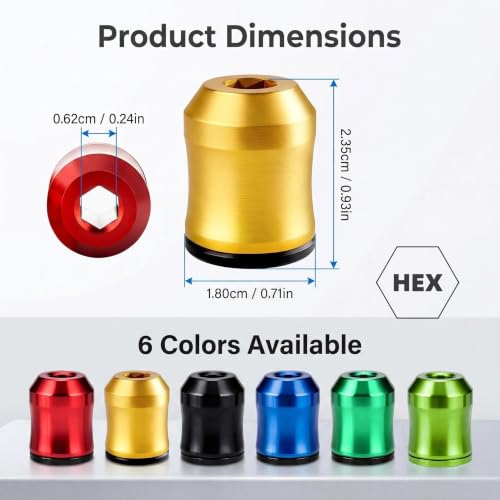 Upgrade Magnetic Screw Holder Strong Head Magnetic Ring (5, avocado green) - color: Avocado Green